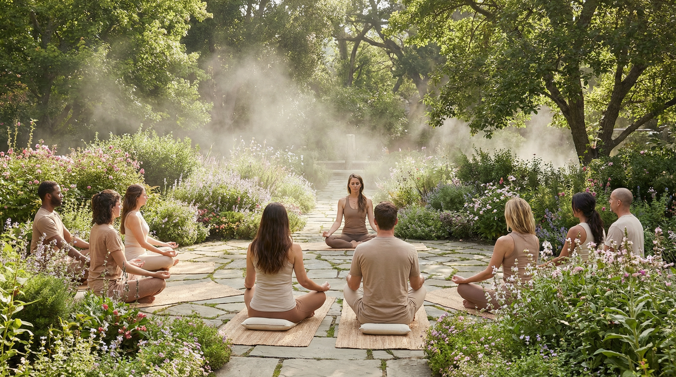 Yoga meditation session